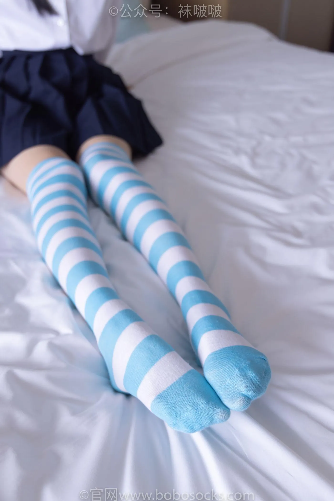 [BoBoSocks袜啵啵]NO.070 稚予-皮鞋、拖鞋、过膝袜、白棉袜 [148P]插图4
